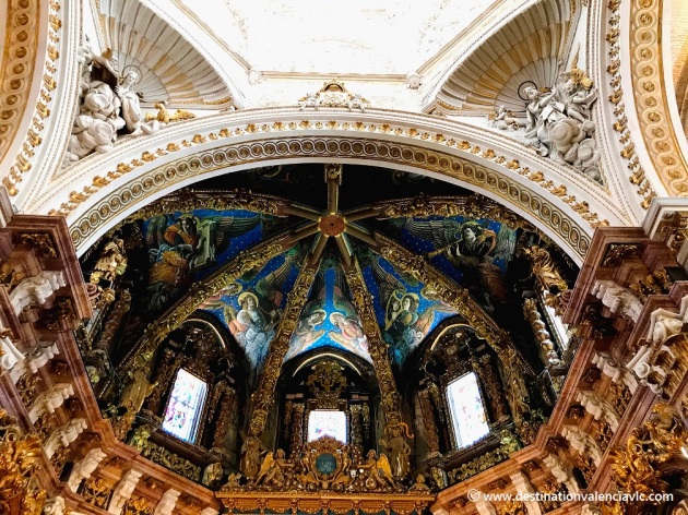 Detalle del altar mayor de la Catedral de Valencia